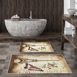Mijölnir Juego de alfombrillas de baño Kt419 Multicolor